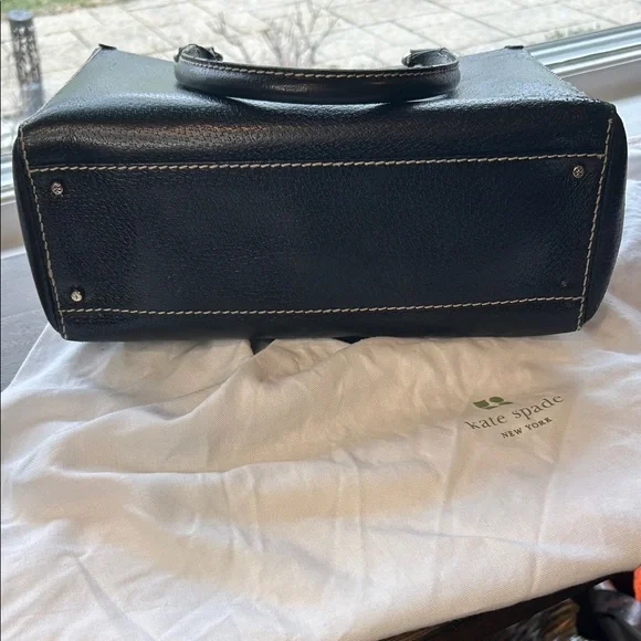 Kate Spade Black Tote Bag with gold Accents - Picture 10 of 10